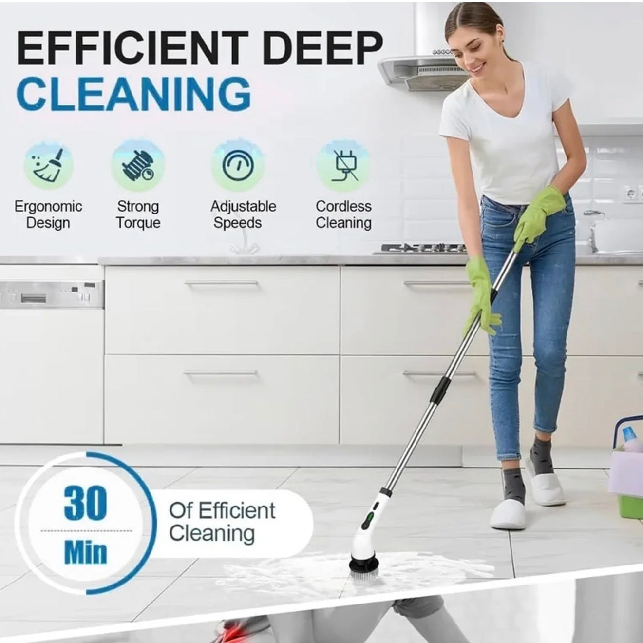 SpinPro™ 9-in-1 Power Scrubber