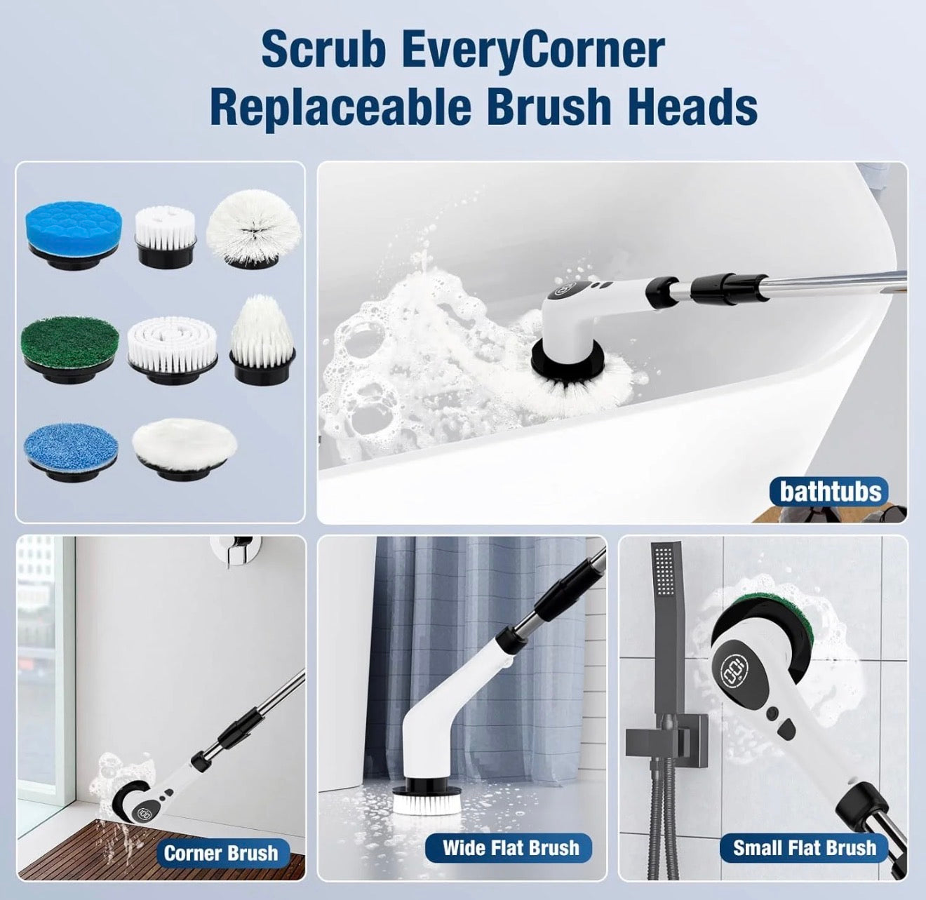 SpinPro™ 9-in-1 Power Scrubber